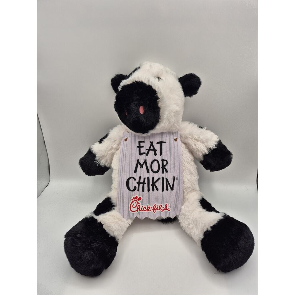 Chick-Fli-A "Eat Mor Chikin" Fluffy Soft Sturffed Cow 19" 2021
